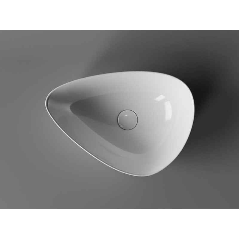 Раковина Ceramicanova Element CN5026 45.5 x 32 х 15.5 см, накладная, асимметричная, без перелива, сантехфарфор