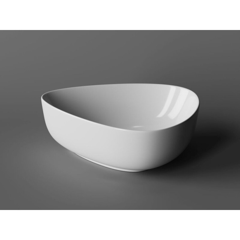 Раковина Ceramicanova Element CN5026 45.5 x 32 х 15.5 см, накладная, асимметричная, без перелива, сантехфарфор
