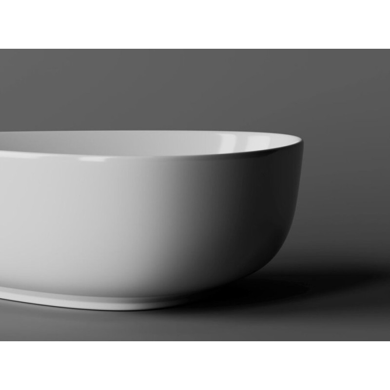 Раковина Ceramicanova Element CN5026 45.5 x 32 х 15.5 см, накладная, асимметричная, без перелива, сантехфарфор