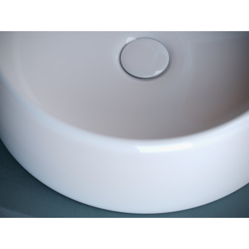 Раковина Ceramicanova Element накладная, 40 х 40 см, круглая, белый глянцевый, CN5027, сантехфарфор