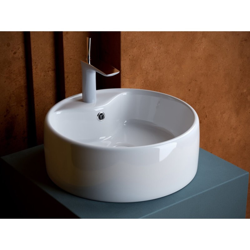 Раковина Ceramicanova Element накладная, 40 х 40 см, круглая, белый глянцевый, CN5027, сантехфарфор