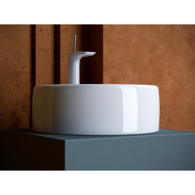 Раковина Ceramicanova Element накладная, 40 х 40 см, круглая, белый глянцевый, CN5027, сантехфарфор