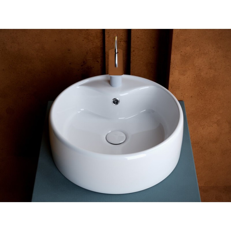 Раковина Ceramicanova Element накладная, 40 х 40 см, круглая, белый глянцевый, CN5027, сантехфарфор