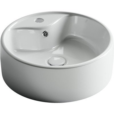 Раковина Ceramicanova Element накладная, 40 х 40 см, круглая, белый глянцевый, CN5027, сантехфарфор