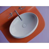 Раковина Ceramicanova Element CN5033, 55 см, накладная, сантехфарфор, цвет белый
