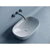 Раковина Ceramicanova Element CN5039, 60 см, накладная, сантехфарфор, цвет белый