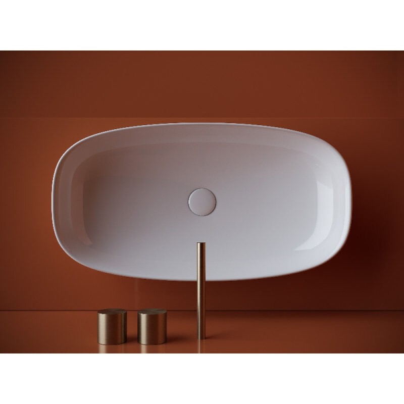 Раковина Ceramicanova Element CN5040, 70 см, накладная, сантехфарфор, цвет белый