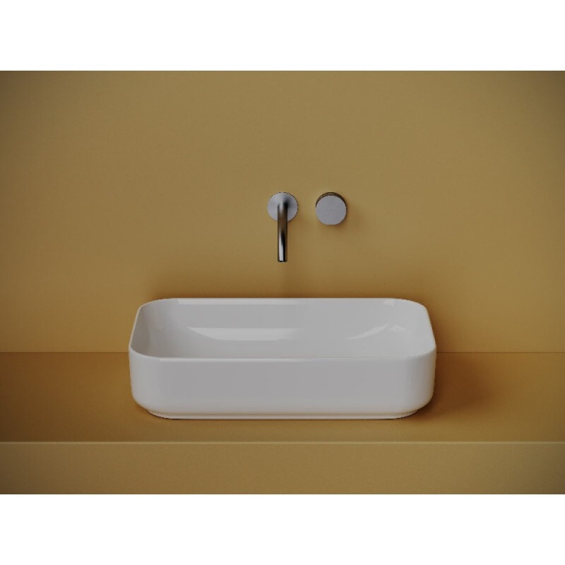 Раковина Ceramicanova Element CN5044, 60 см, накладная, сантехфарфор, цвет белый