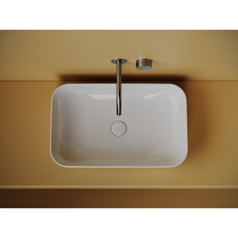 Раковина Ceramicanova Element CN5044, 60 см, накладная, сантехфарфор, цвет белый