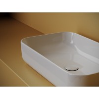 Раковина Ceramicanova Element CN5044, 60 см, накладная, сантехфарфор, цвет белый