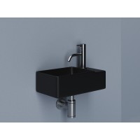 Раковина Ceramicanova Element, 40 см, подвесная, цвет черный матовый, CN5045MB, сантехфарфор