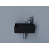 Раковина Ceramicanova Element, 40 см, подвесная, цвет черный матовый, CN5045MB, сантехфарфор