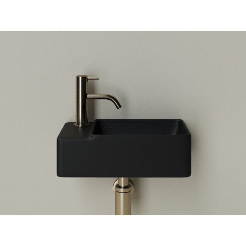Раковина Ceramicanova Element, 40 см, подвесная, цвет черный матовый, CN5046MB, сантехфарфор