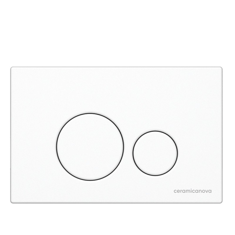 Сет 4 в 1: инсталляция Ceramicanova Envision с подвесным унитазом Balearica CN6000_1001W_1000 Rimless CN6000, сантехфарфор, шумоизоляция, кнопка смыва Round белый