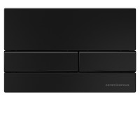 Сет 4 в 1: инсталляция Ceramicanova Envision с подвесным унитазом Balearica CN6000_1002B_1000 Rimless CN6000, сантехфарфор, шумоизоляция, кнопка смыва Flat черный матовый