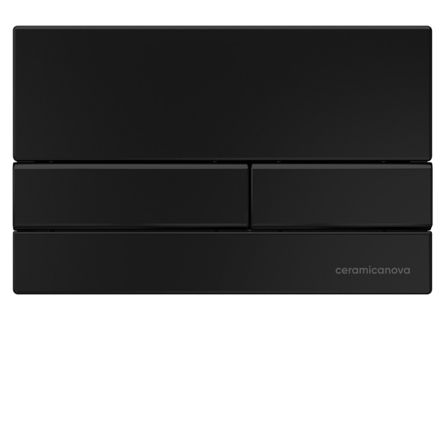 Сет 4 в 1: инсталляция Ceramicanova Envision с подвесным унитазом Balearica CN6000_1002B_1000 Rimless CN6000, сантехфарфор, шумоизоляция, кнопка смыва Flat черный матовый