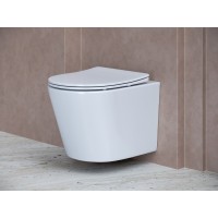 Сет 4 в 1: инсталляция Ceramicanova Envision с подвесным унитазом Balearica CN6000_1002CH_1000 Rimless CN6000, сантехфарфор, шумоизоляция, кнопка смыва Flat хром