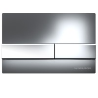 Сет 4 в 1: инсталляция Ceramicanova Envision с подвесным унитазом Balearica CN6000_1002CH_1000 Rimless CN6000, сантехфарфор, шумоизоляция, кнопка смыва Flat хром
