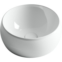 Раковина Ceramicanova CN6001 39.5 x 39.5 x 15.5 см, накладная, круглая, без перелива, сантехфарфор
