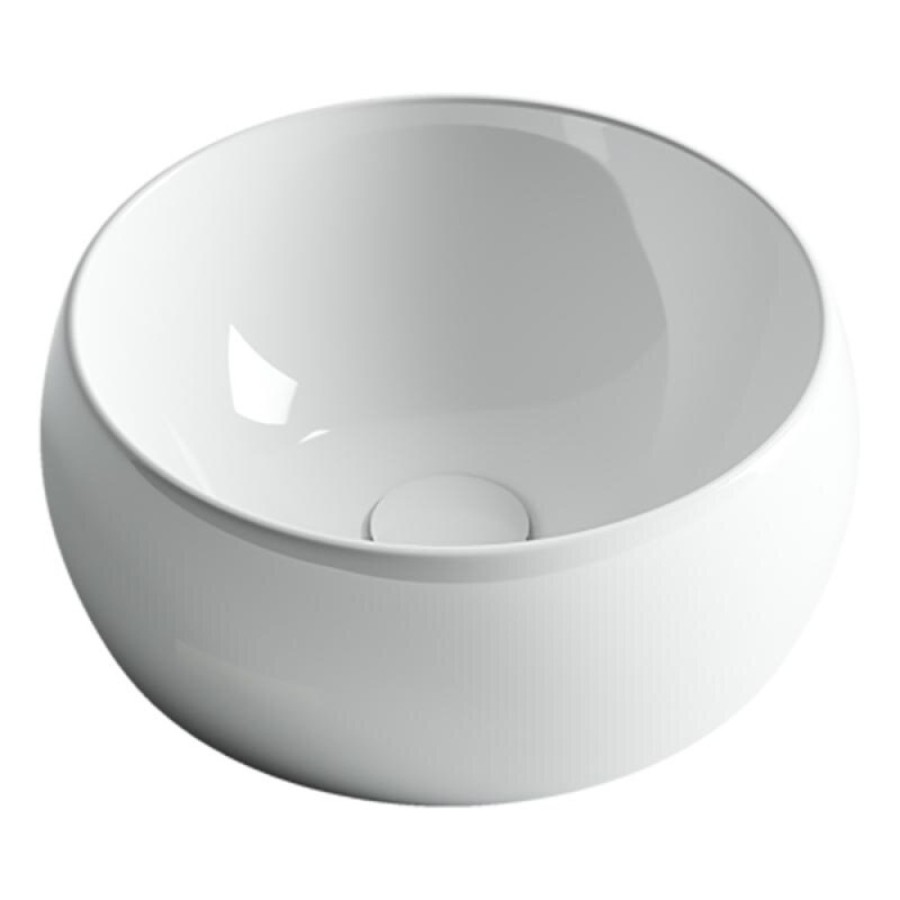 Раковина Ceramicanova CN6001 39.5 x 39.5 x 15.5 см, накладная, круглая, без перелива, сантехфарфор
