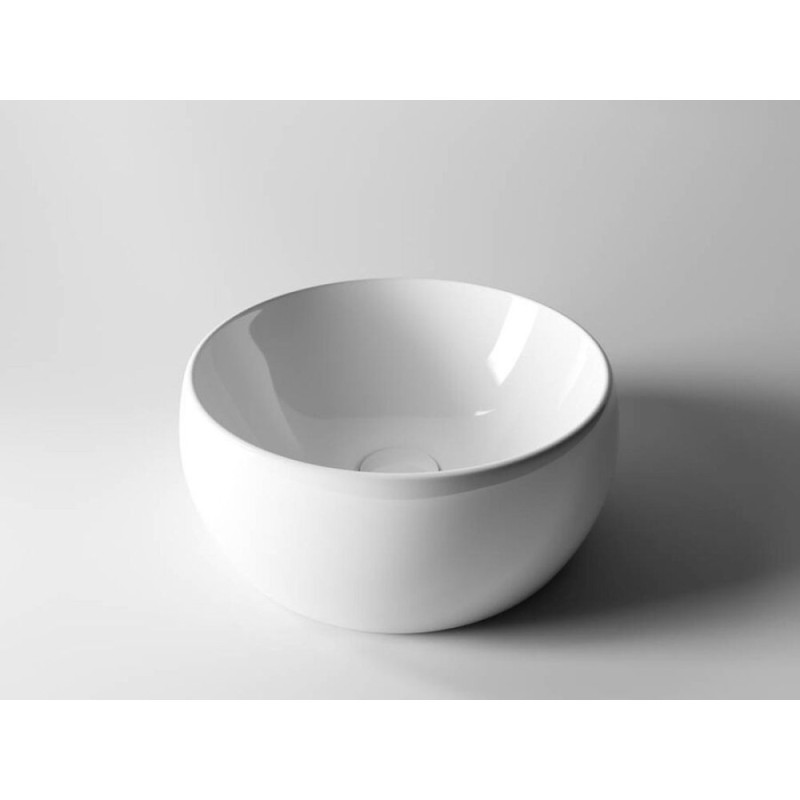 Раковина Ceramicanova CN6001 39.5 x 39.5 x 15.5 см, накладная, круглая, без перелива, сантехфарфор