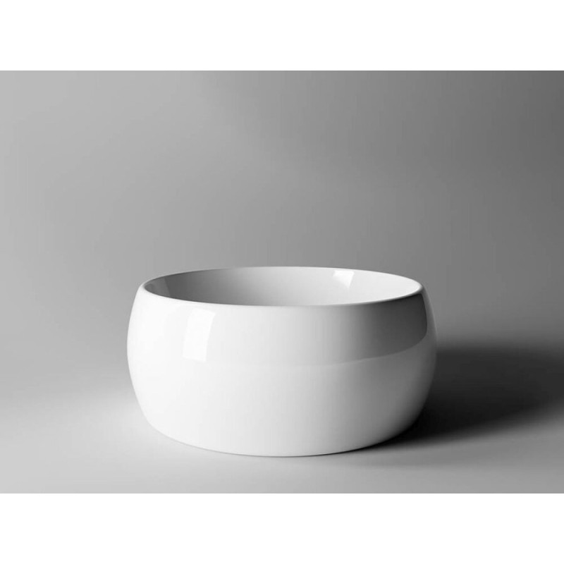 Раковина Ceramicanova CN6001 39.5 x 39.5 x 15.5 см, накладная, круглая, без перелива, сантехфарфор