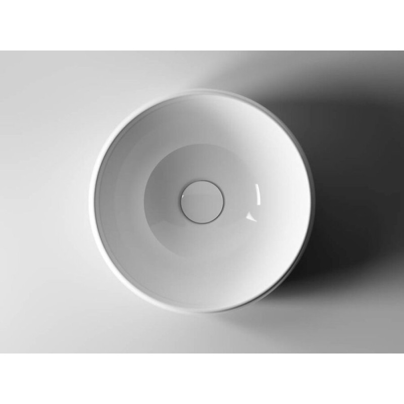Раковина Ceramicanova CN6001 39.5 x 39.5 x 15.5 см, накладная, круглая, без перелива, сантехфарфор