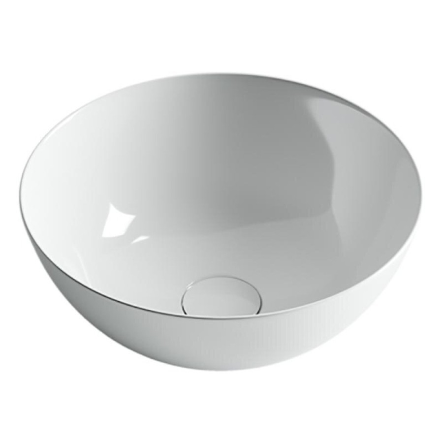 Раковина Ceramicanova CN6002 35.8 x 35.8 x 15.5 см, накладная, круглая, без перелива, сантехфарфор