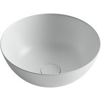 Раковина Ceramicanova CN6003 35.8 x 35.8 x 15.5 см, накладная, круглая, без перелива, белый матовый, сантехфарфор