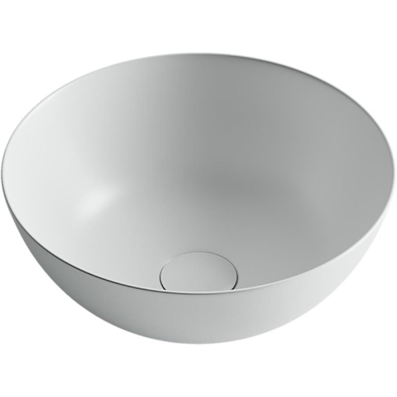 Раковина Ceramicanova CN6003 35.8 x 35.8 x 15.5 см, накладная, круглая, без перелива, белый матовый, сантехфарфор