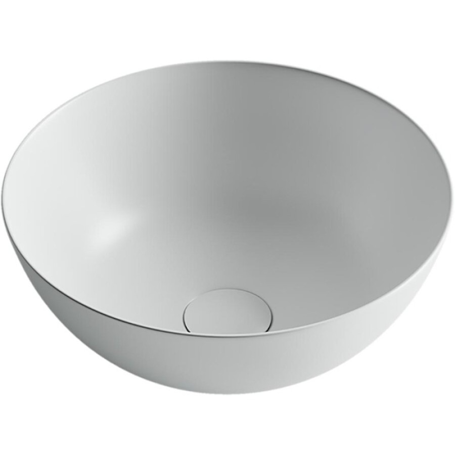 Раковина Ceramicanova CN6003 35.8 x 35.8 x 15.5 см, накладная, круглая, без перелива, белый матовый, сантехфарфор