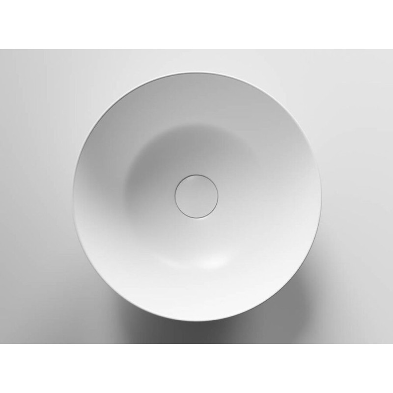 Раковина Ceramicanova CN6003 35.8 x 35.8 x 15.5 см, накладная, круглая, без перелива, белый матовый, сантехфарфор