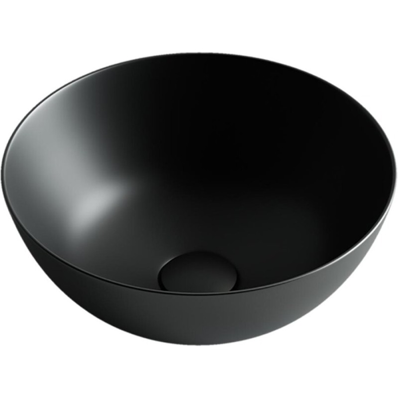 Раковина Ceramicanova CN6004 35.8 x 35.8 x 15.5 см, накладная, без перелива, черная матовая, сантехфарфор