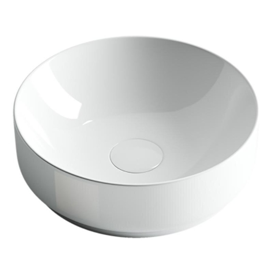 Раковина Ceramicanova CN6005 35.5 x 35.5 x 12.5 см, накладная, круглая, без перелива, сантехфарфор