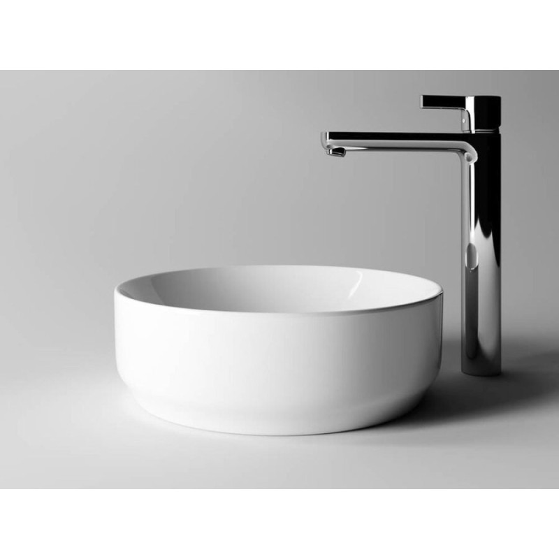 Раковина Ceramicanova CN6005 35.5 x 35.5 x 12.5 см, накладная, круглая, без перелива, сантехфарфор
