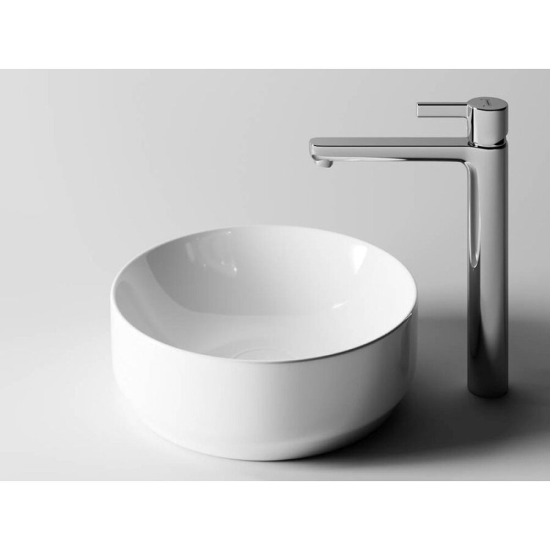 Раковина Ceramicanova CN6005 35.5 x 35.5 x 12.5 см, накладная, круглая, без перелива, сантехфарфор