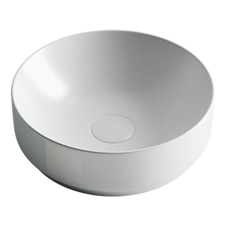 Раковина Ceramicanova CN6006 35.5 x 35.5 x 12.5 см, накладная, круглая, без перелива, сантехфарфор