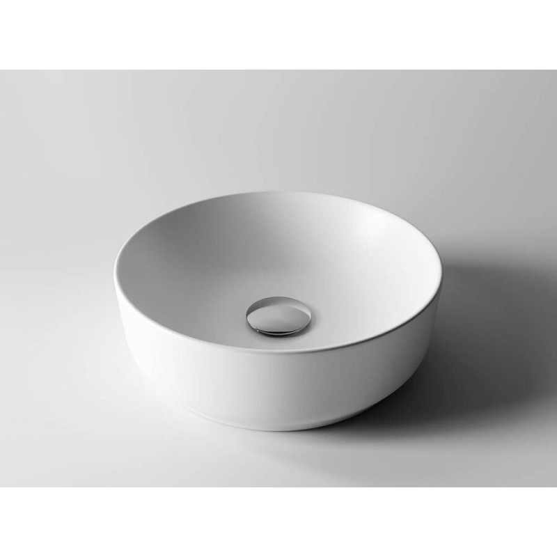 Раковина Ceramicanova CN6006 35.5 x 35.5 x 12.5 см, накладная, круглая, без перелива, сантехфарфор