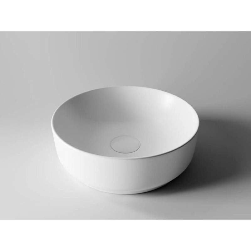 Раковина Ceramicanova CN6006 35.5 x 35.5 x 12.5 см, накладная, круглая, без перелива, сантехфарфор