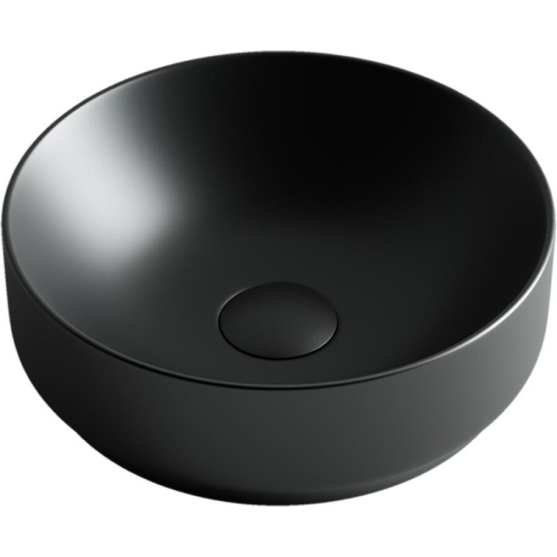 Раковина Ceramicanova CN6007 35.5 x 35.5 x 12.5 см, накладная, без перелива, черный матовый, сантехфарфор