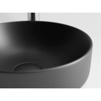 Раковина Ceramicanova CN6007 35.5 x 35.5 x 12.5 см, накладная, без перелива, черный матовый, сантехфарфор