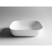 Раковина Ceramicanova CN6008 50.5 x 40.5 x 14 см, накладная, прямоугольная, без перелива, сантехфарфор
