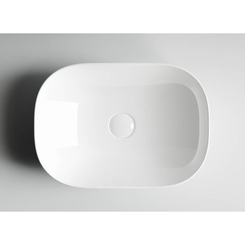 Раковина Ceramicanova CN6009, чаша 45,5х32,5х13,5 см, накладная, прямоугольная, сантехфарфор