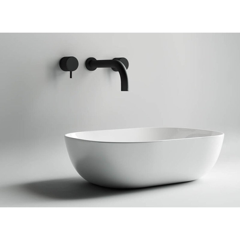 Раковина Ceramicanova CN6009, чаша 45,5х32,5х13,5 см, накладная, прямоугольная, сантехфарфор