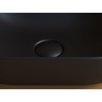 Раковина Ceramicanova Element накладная, 45.5 х 32.5 см, черный матовый, CN6009MB, сантехфарфор