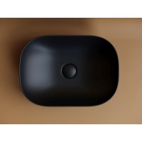 Раковина Ceramicanova Element накладная, 45.5 х 32.5 см, черный матовый, CN6009MB, сантехфарфор
