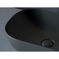 Раковина Ceramicanova Element накладная, 45.5 х 32.5 см, темный антрацит матовый, CN6009MDH, сантехфарфор
