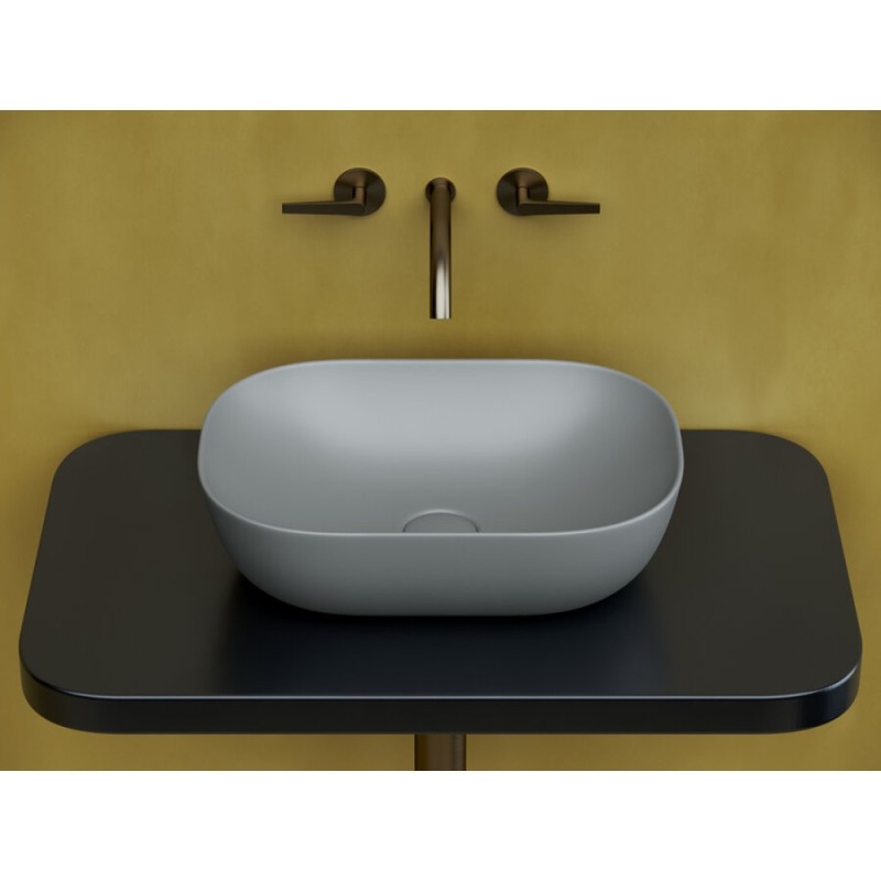 Раковина Ceramicanova Element накладная, 45.5 х 32.5 см, антрацит матовый, CN6009MH, сантехфарфор