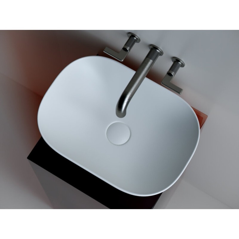 Раковина Ceramicanova Element накладная, 45.5 х 32.5 см, белый матовый, CN6009MW, сантехфарфор