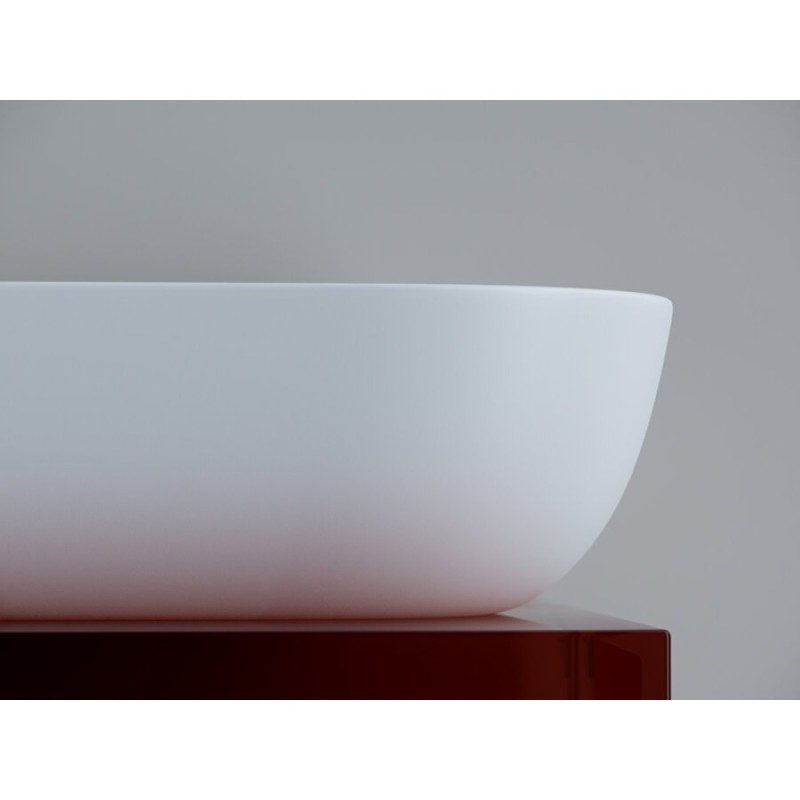 Раковина Ceramicanova Element накладная, 45.5 х 32.5 см, белый матовый, CN6009MW, сантехфарфор